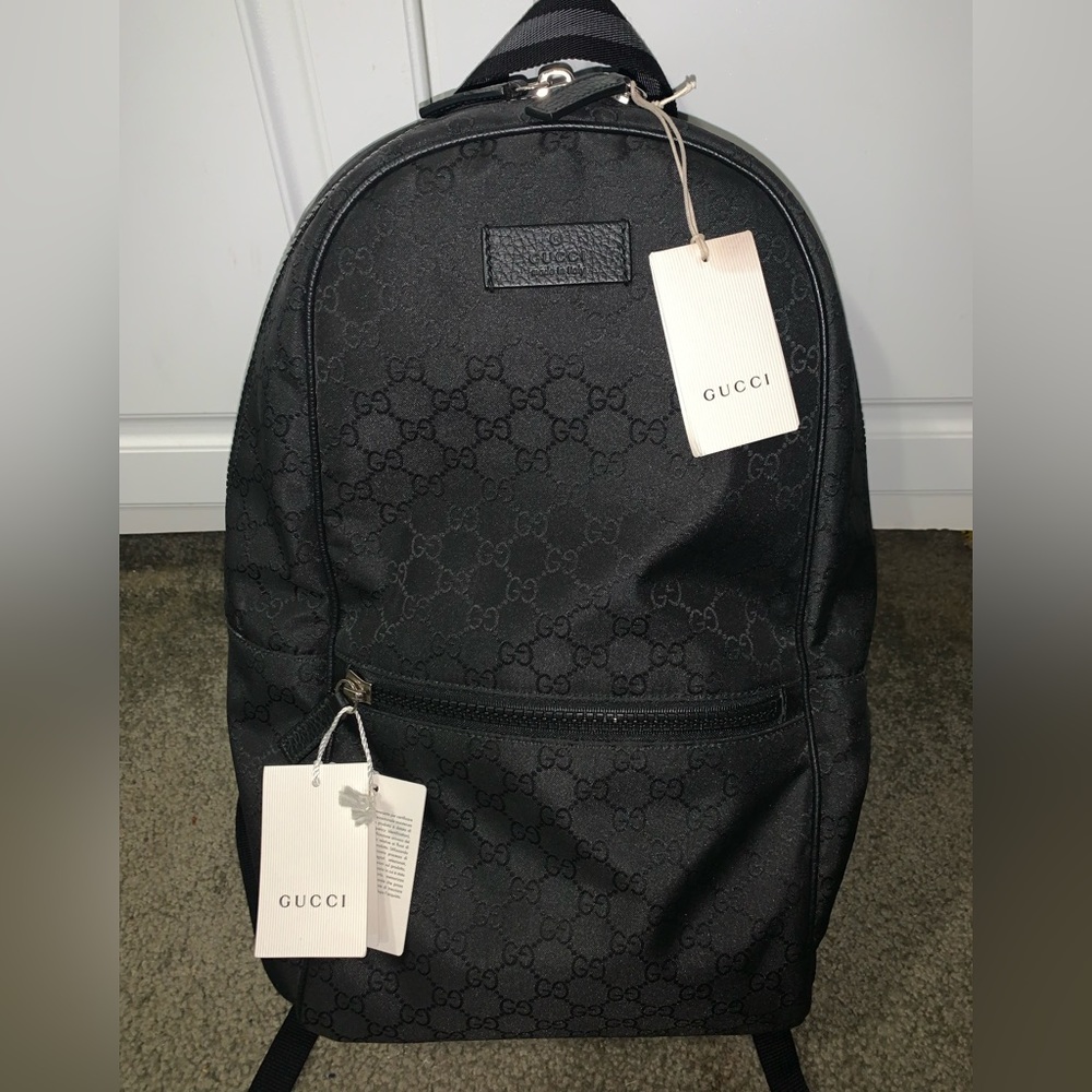 Gucci GG Nylon slim black 100% authentic